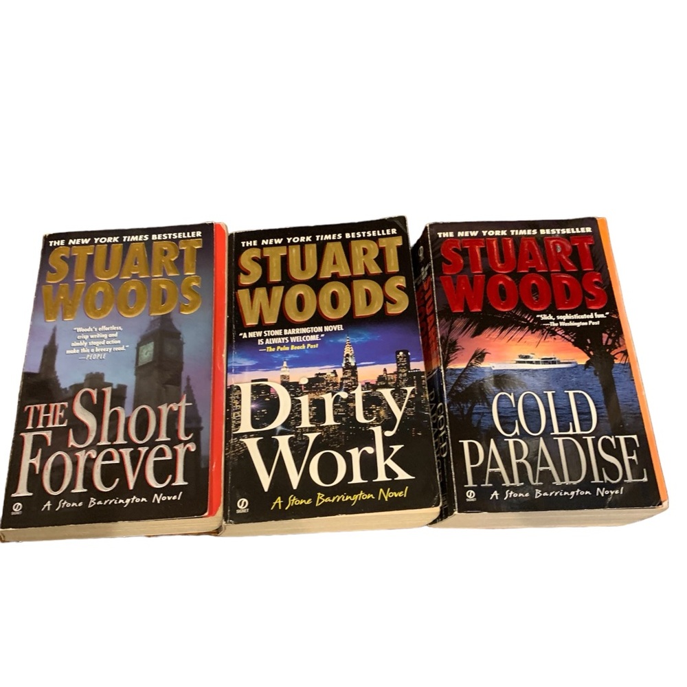 3 Stuart Woods “Stone Barrington “Novels